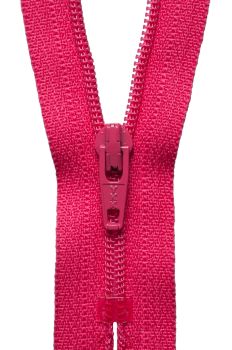 YKK Nylon Light-Weight Closed End Zip 25cm 10" Pouch Zipper Zip - Shocking Pink 516