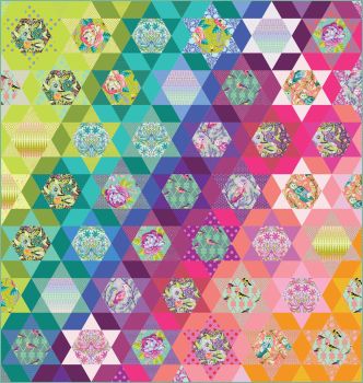 Tula Pink Moon Garden Moonbow Quilt Fabric Kit - Pattern Available online from FreeSpirit Fabrics