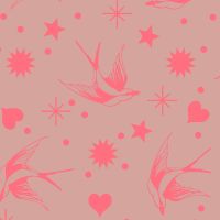 Tula Pink Everglow Neon True Colors Fairy Flakes Nova Cotton Fabric