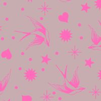 Tula Pink Everglow Neon True Colors Fairy Flakes Cosmic Cotton Fabric