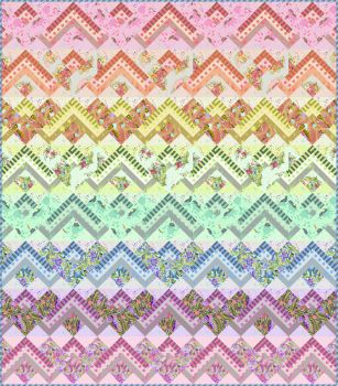 Tula Pink Everglow Neon True Colors High Voltage Quilt Fabric Kit - Pattern Available online from FreeSpirit Fabrics
