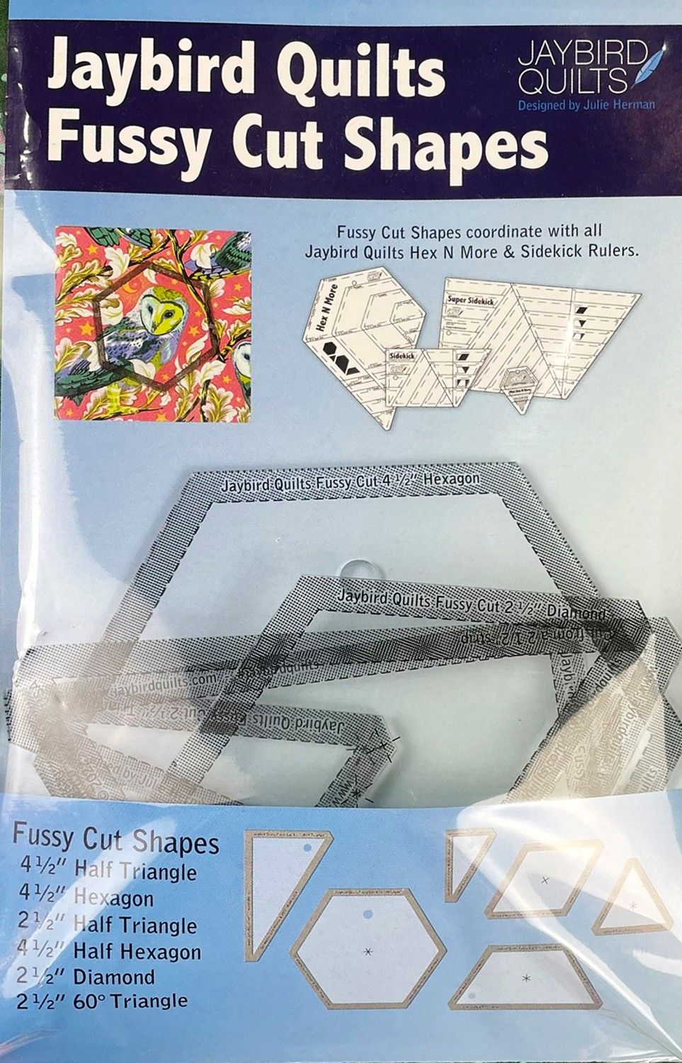 NEW SHIPPING JANUARY 2023 Jaybird Quilts Fussy Cut Shapes