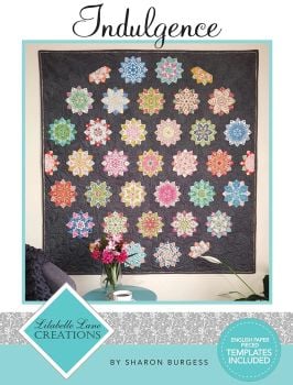Lilabelle Lane Creations Indulgence Quilt Pattern, Complete EPP English Paper Piecing Paper Piece & Template Pack