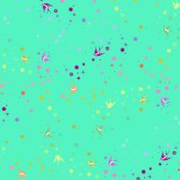 Tula Pink True Colors Fairy Dust Frolic Swallows Spots Stars Cotton Fabric - Pinkerville Selvedge