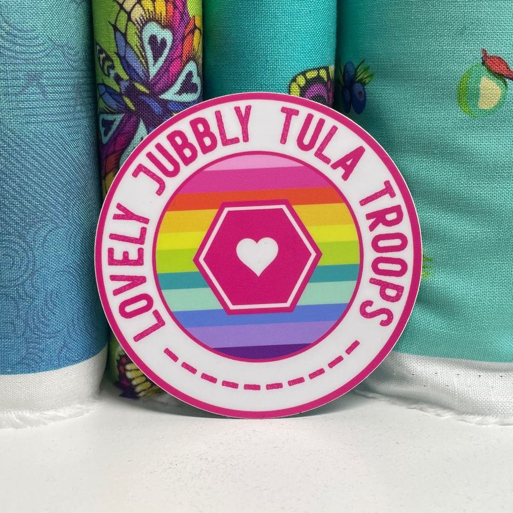 Lovely Jubbly Fabrics Merch Lovely Jubbly Tula Troops 2.5" Circle Vinyl Sticker