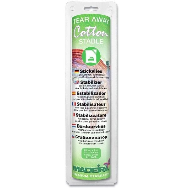 Madeira Cotton Stable Tear Away Stabilizer White - 9438