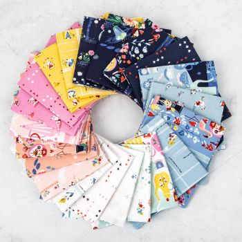 Down The Rabbit Hole Jill Howarth 21 Fat Quarter Bundle Cotton Fabric Cloth Stack Full Collection