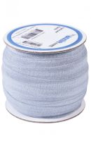 By Annie 3/4 inch 20mm Fold-Over Elastic Pewter - sold per yard
