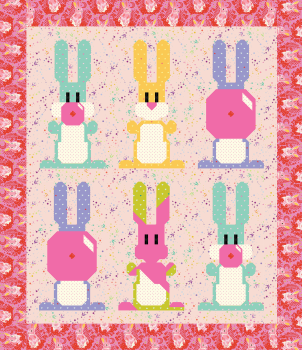 Tula Pink Besties Blowing Up Bunnies Kit £94 - Pattern Included