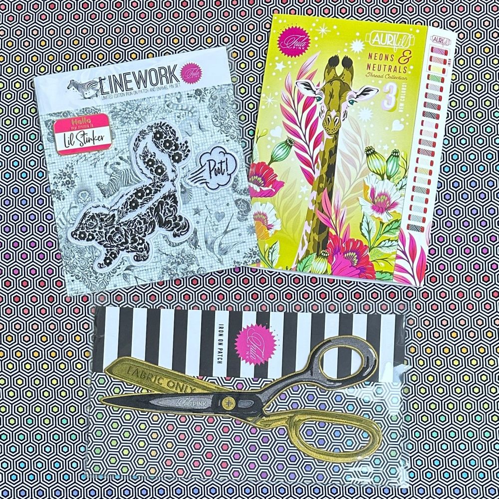 LIMITED EDITION EXCLUSIVE Tula Pink Patch Party Pack - Includes 0.5m Hexy R