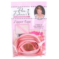 Decorating Diva #4.5 Zippers By The Yard 3 Yard Pack - Pink plus 8 Matching Pulls Handbag Zipper Zip