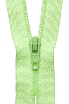 YKK Nylon Light-Weight Closed End Zip 25cm 10" Pouch Zipper Zip - Dayglo Green Neon 872