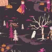 Spooky 'n Witchy Halloween Peppermints Tale Twilight Art Gallery Fabrics Cotton Fabric SNS13042