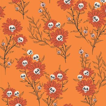 Spooky 'n Witchy Halloween Wicked Blooms Spice Art Gallery Fabrics Cotton Fabric SNS13054