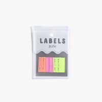 NEW Kylie and the Machine "QUALITY SHIT" Neon Woven Labels 6 Pack - New Packaging