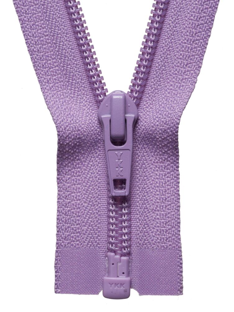 YKK Nylon Open End Zip 25cm 10" Pouch Zipper Zip - Light Orchid 244