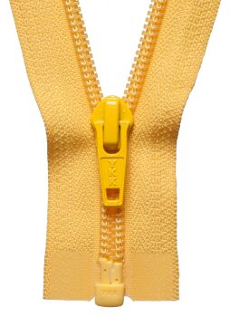 YKK Nylon Open End Zip 25cm 10" Pouch Zipper Zip - Yellow Gold 001