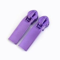 Sew Lovely Jubbly Frosted Purple #5 Zipper Pulls - Pack of 5