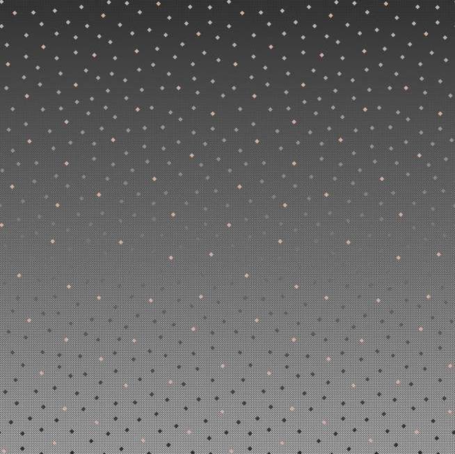 Riley Blake Designs Gem Stones Gunmetal Geometric Ombre Confetti Ombre Selvedge Border Cotton Fabric per Half Metre