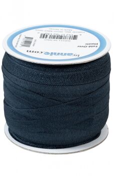 By Annie 3/4 inch 20mm Fold-Over Elastic Navy - sold per yard