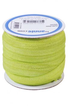 By Annie 3/4 inch 20mm Fold-Over Elastic Apple Green - sold per yard