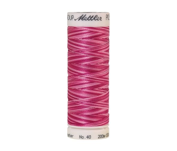 Mettler Poly Sheen Multi 200m Sewing Thread 9923 Lipstick Pinks