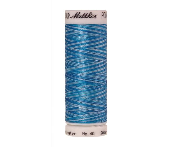 Mettler Poly Sheen Multi 200m Sewing Thread 9930 Aqua Waters