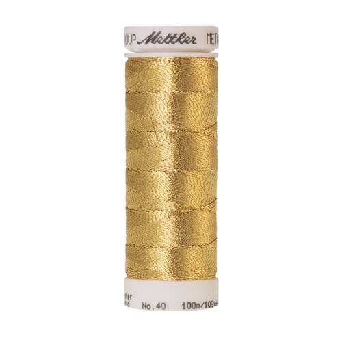 Mettler Metallic 40 100m Sewing Thread 0500 Beaten Gold