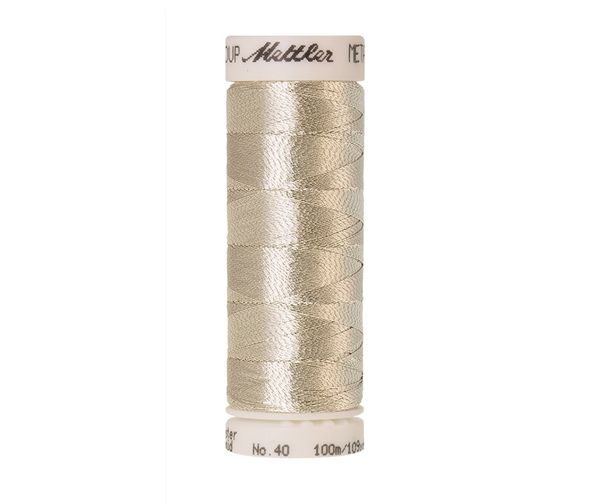 Mettler Metallic 40 100m Sewing Thread 2701 Silver