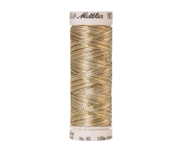 Mettler Metallic 40 100m Sewing Thread 9924 Gold and Silver
