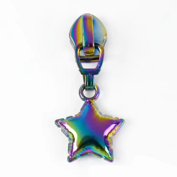 Sew Lovely Jubbly Rainbow Balloon Star #5 Zipper Pulls - Pack of 5