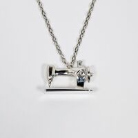 The Quilt Spot Sewing Machine Necklace - Silver