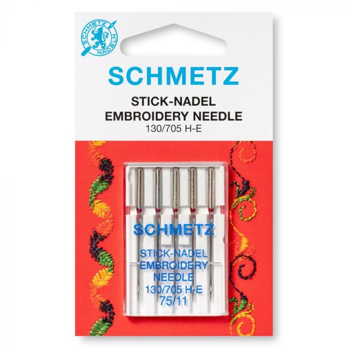 Schmetz Embroidery Needles 75/11 Pack of 5