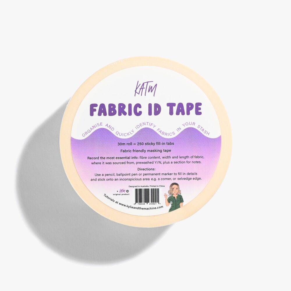 NEW Kylie and the Machine Fabric ID Tape - 1 Tape Roll 30m Labels