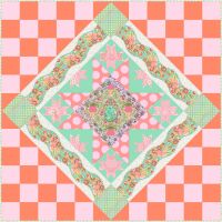 Tula Pink ROAR! Aster Persimmon Quilt Kit £120 by FreeSpirit Fabrics