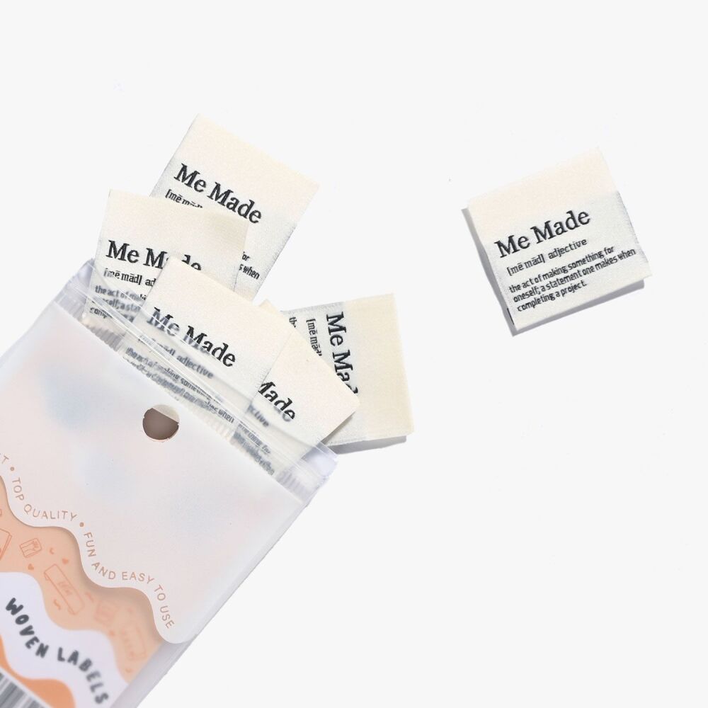 Kylie and the Machine "Me Made" Definition Woven Labels 6 Pack - New Packaging