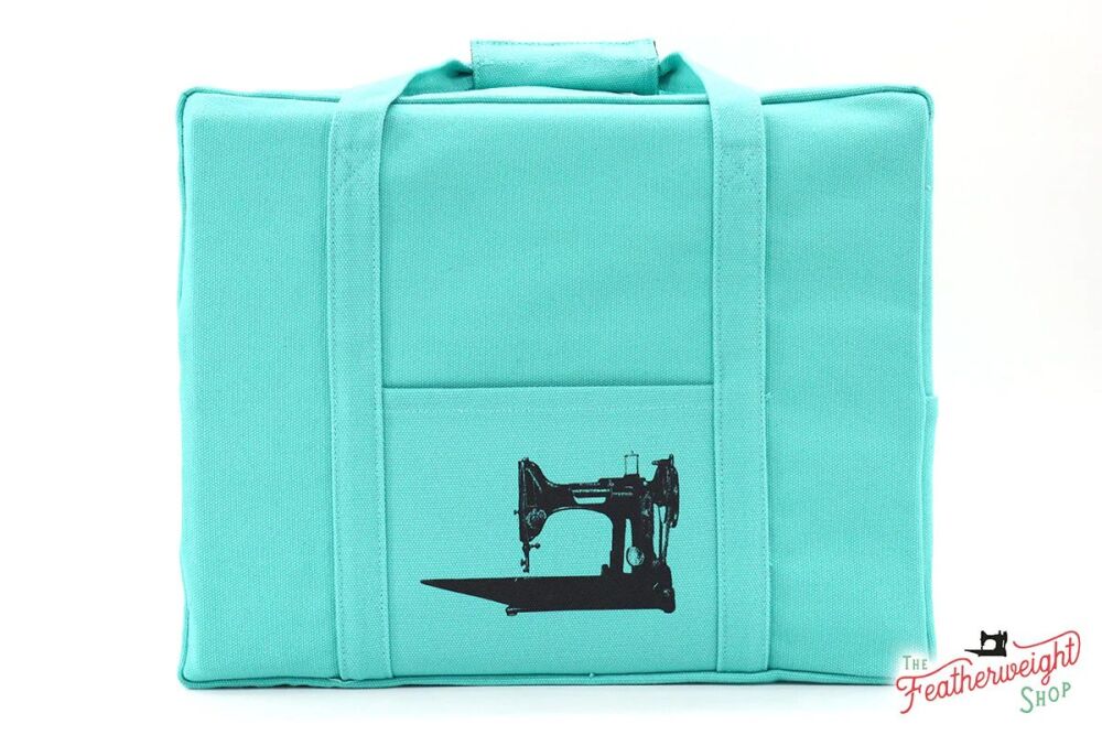 The Featherweight Shop Tote Bag for Vintage Singer Featherweight Case or Tools & Accessories - TEAL