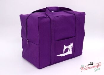 The Featherweight Shop Tote Bag for Vintage Singer Featherweight Case or Tools & Accessories - Purple