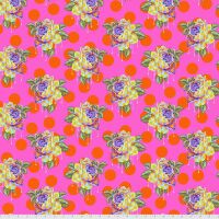 FULL BOLT 13.7m Tula Pink Curiouser Painted Roses Daydream Cotton Fabric - SHIPPING RESTRICTIONS