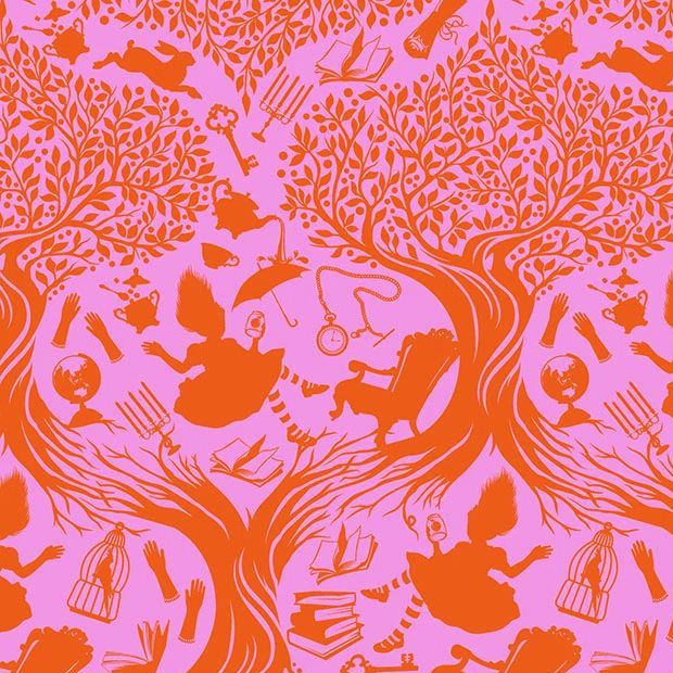 FULL BOLT 13.7m Tula Pink Curiouser Down The Rabbit Hole Wonder Cotton Fabric - SHIPPING RESTRICTIONS