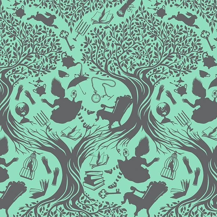 LAST ONE - FULL BOLT 13.7m Tula Pink Curiouser Down The Rabbit Hole Daydream Cotton Fabric - SHIPPING RESTRICTIONS