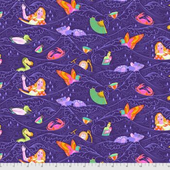 FULL BOLT 13.7m Tula Pink Curiouser Sea of Tears Daydream Cotton Fabric - SHIPPING RESTRICTIONS