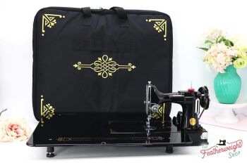 PRE-ORDER DECEMBER 2023 - Sew Steady BLACK CLASSIC Singer Featherweight Table Extension + BAG SET - Check Information