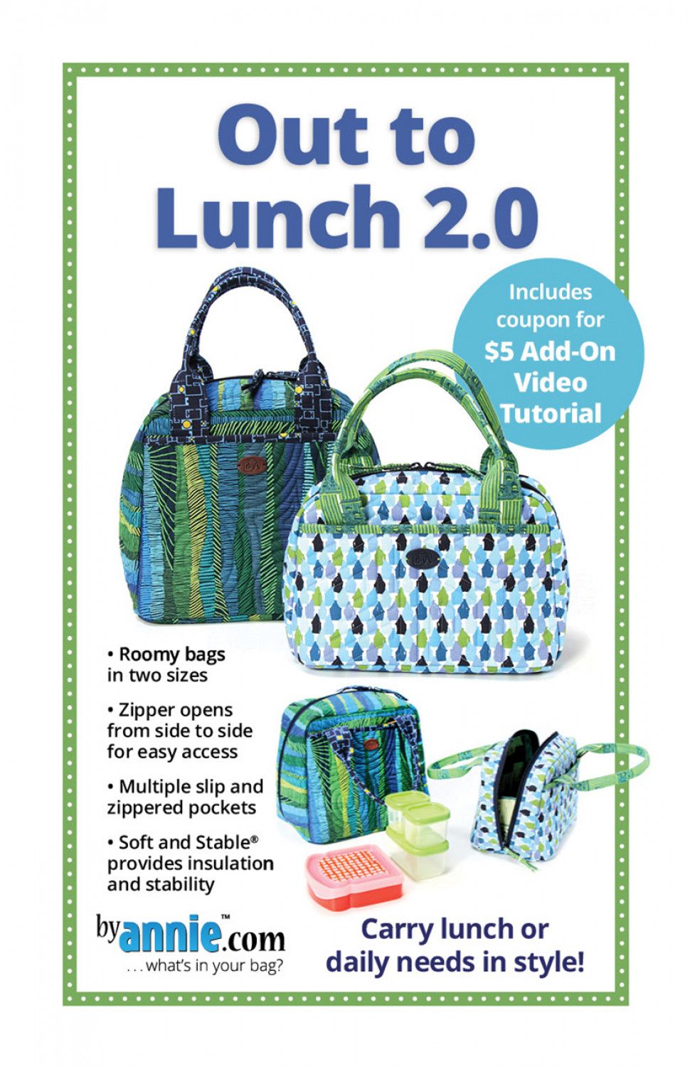 By Annie Out To Lunch 2.0 Pattern