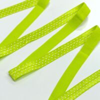 Sew Lovely Jubbly 5/8 inch 15mm Fold-Over Elastic Green Polka Dot - sold per yard