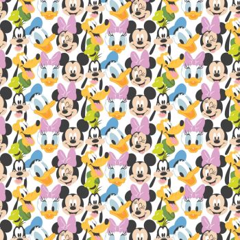 Springs Creative Disney Winnie The Pooh & Friends Sketch Cotton Fabric - White - Each
