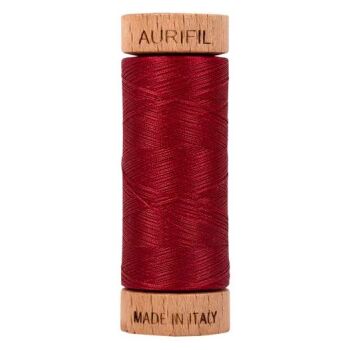 Aurifil 80wt Cotton Thread 274m 2360 Burgundy