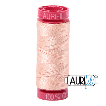 Aurifil 12wt Cotton Thread 50m 2205 Pale Peach