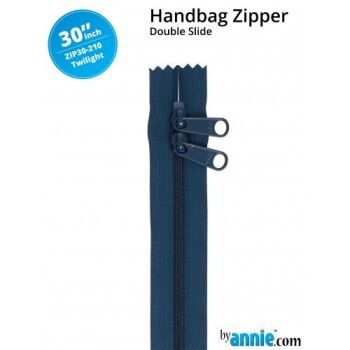 By Annie 30" Handbag Zipper Double Slide Twilight Zip
