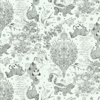 DESTASH 21cm Tula Pink LINEWORK Sketchyer Paper Monochrome Quilt Backing 108" 2.70m Extra Wide Cotton Fabric